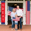 4th of July Hanging Decorations 2 Pcs American USA Flag