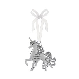 GANZ UNICORN LIFE IS ALL RAINBOWS AND UNICORNS ORNAMENT