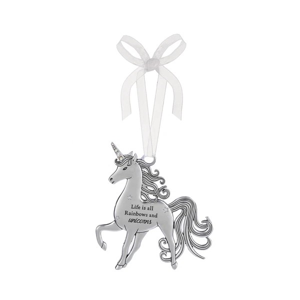 GANZ UNICORN LIFE IS ALL RAINBOWS AND UNICORNS ORNAMENT
