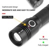 Telescopic Zoom Strong Light Flashlight High Brightness Power Display Portable