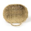 Kultilanda Hanging Wall Basket Handwoven Wicker Basket for Plants, Flowers