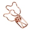 100Pcs Bear Binder Clamps Cute Shape Strong Clamping Sturdy Metal