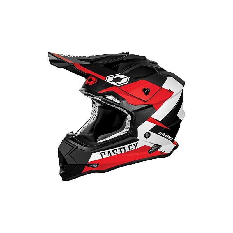 Castle X Mode MX Corsa Off-Road/MX/ATV/UTV Helmet in Matte Red,
