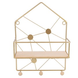 PunchFree Wall Storage Rack Wall Hanging Floating Shelf Bedroom Living Room Organizer