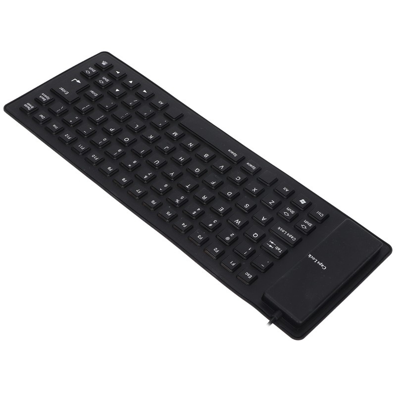 Silicone Keyboard Fully Sealed Design Lightweight Portable Silent Soft Comfortable