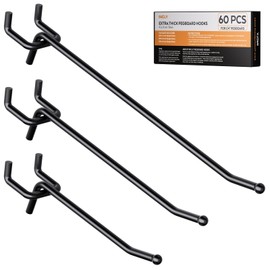 INCLY 60 Pack 4/6/8 Inch Heavy Duty Pegboard Hooks for Hanging Tools