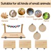Chinchilla Wood Ledges Hamster Stand Platform Small Animal Climbing Toys