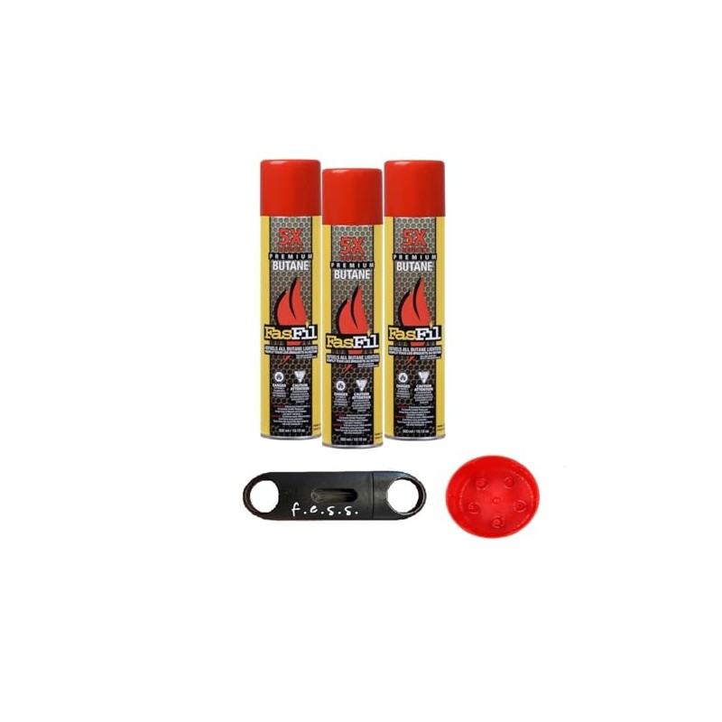 f.e.s.s. Fasfil Ultra-Refined Butane Fuel - Pure-Butane Refill Fluid for