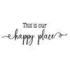This is Our Happy Place - Carved Letters Sweet Words