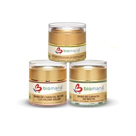 Kit Baba de Caracol (Crema de día FPS 50+, Crema de noche y Gel contorno de ojos) Biomaná