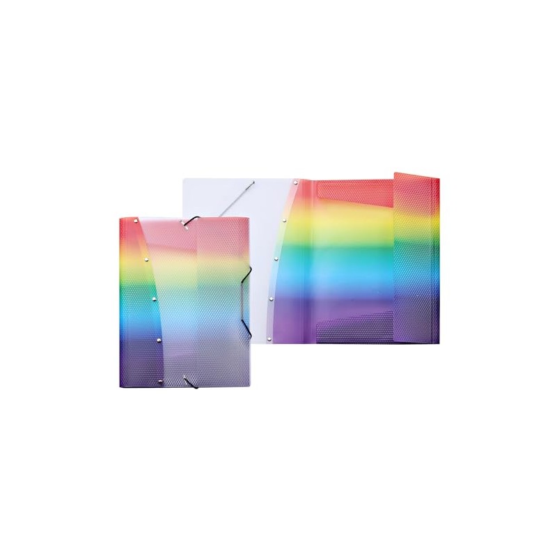 VELOFLEX Rainbow Diamond 4442404-3 Portfolio Folder, DIN A4, 3 Organiser