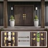 LOQRON Double Front Door Handle Set with Dummy and Deadbolt,
