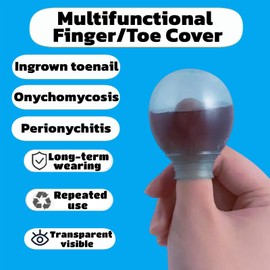 Finger Covers & Waterproof Toe – Durable Shower Sleeves for Pedicures,Bathing Manicures,Nail Care – Comfort-Fit Waterproof Finger Protectors with Bonus Liquid Funnel(2 Large + 2 Small）