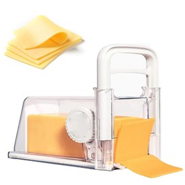 4 in 1 Cheese Chopper,Cheese Storage with Handle Fast Safe Sealed Butter Slicer with Storage Grater, Wire and Blade Attachments Instant Fridge Storage