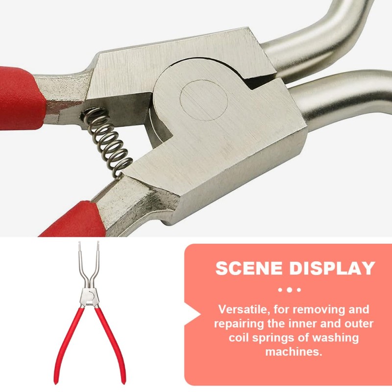 IWOWHERO Galvanized Tub Spring Expansion Tool Washer Spring Pliers for