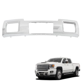 munirater Front Bumper Skid Plate Chrome Plastic Replacement for 2015-2019 Sierra 2500HD 3500HD 23178964 23178780 GM1053103C