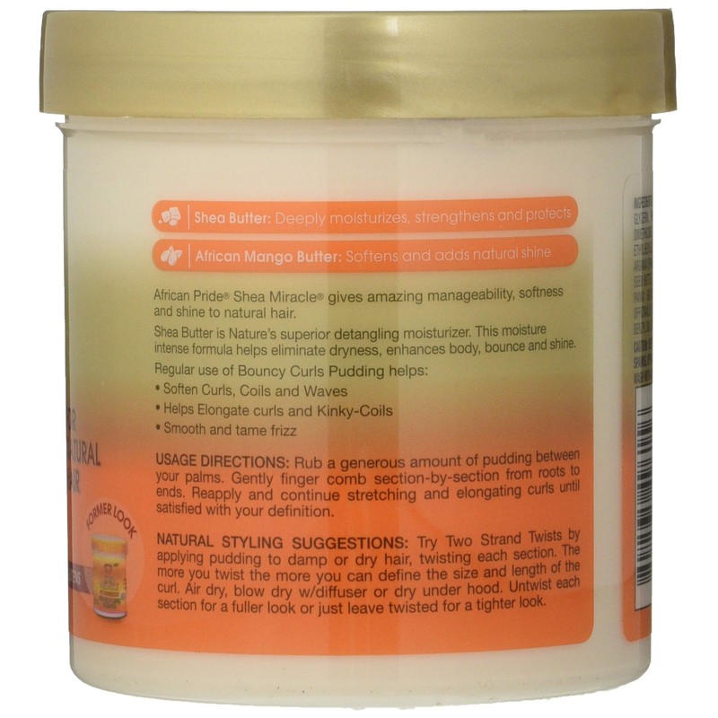 African Pride Shea Butter Miracle Bouncy Curl Cream 425g