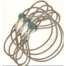 Package - Qty 4 Wire Ropes - 1/4" x 6'
