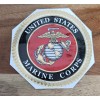 4" Marine Corps Decal Sticker USMC Metalic
