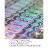 210 Hologram Tamper Evident, Tamper Proof Stickers. Security Seal. Individual