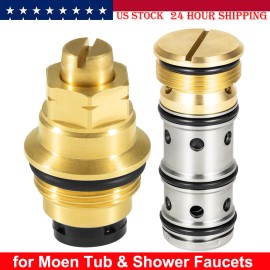 Unbranded 1423 Balancing Spool 132343 & 12318 Stop-Check Valve Kit for Moen Tub and Shower