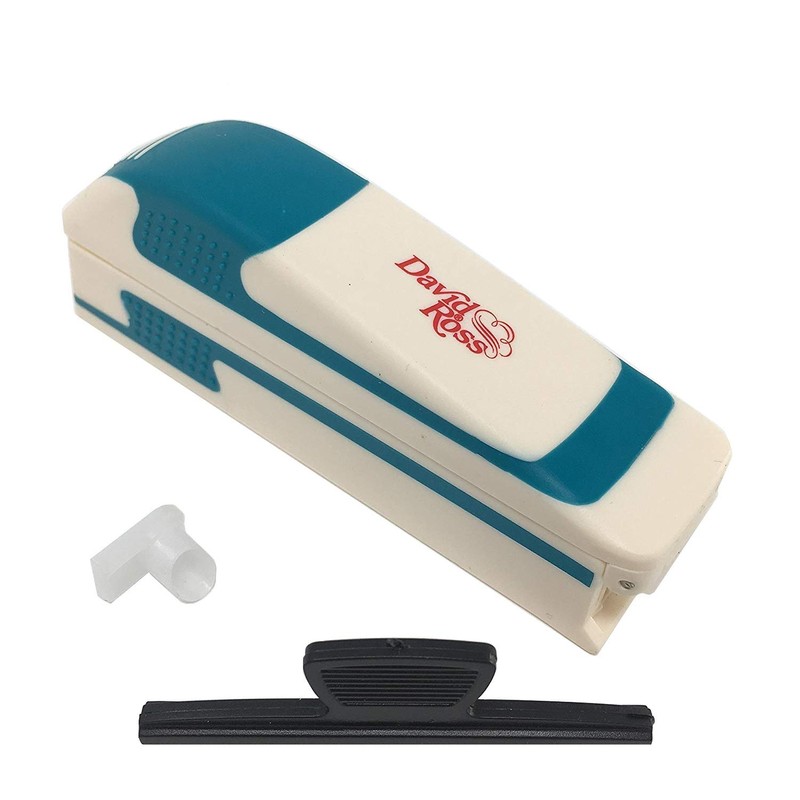 DAVID ROSS STAPLE STYLE RUBBER TUBE FILLING MACHINE VINTAGE (Blue)