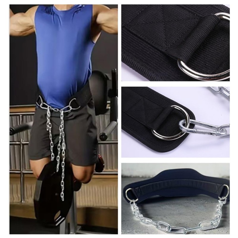 Dip Belt, Dip Belt for Weight Lifting, Adjustable Pull-up &