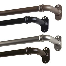 Rod Desyne 5/8" Blackout Curtain Rod, 48-84 inch, Satin Nickel