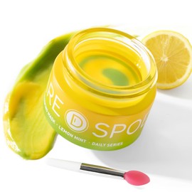 SPODARE Lip Mask, Hydrating Overnight Lip Sleeping Mask, Lip Moisturizer for Dry Cracked Lips Care, Dual-Color Korean Lips Balm for Nourishing and Softening Lips, Minimizes Fine Lines - Lemon Mint