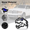 HHLOU A Pair Redeye Dinosaur Metal Emblem for Dodge RAM