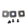3pcs Carbide Insert 10.5x10.5x1.5mm, 45°,for Replacement Cutters Surfacing Router Bit,