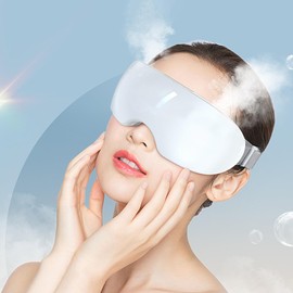 Eye Massager Cover | Heated Eye Massager | Heating Silent Gadget Steam Compress Comfortable Electric Cooling Relaxing for Night Birthday Airplane Insomnia Travel