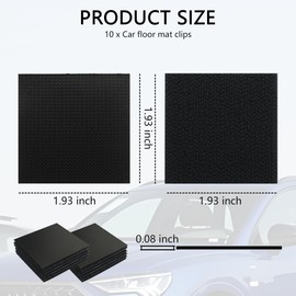 10PCS Car Floor Mat Retainer for Automotive Carpet,Super-Adhesive Hidden Car Mat Clips Keep Car Mats from Sliding,Universal Anti Skid Mat for Truck Mats,Car Seat Cushion (10PCS)