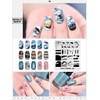 KADS Nail Art Stamping Plate Template Warm Color Summer Series
