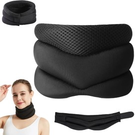 Neck Support-Never Snore Again，Ergonomic Design，Adjustable Soft Foam Neck Brace for Men & Women，Comfortable and Breathable