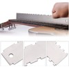 QOOWFEANIG Guitar Neck Notched Straight Edge with String Action Ruler
