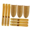 Gatuida 1 Set Bamboo Wind Chime Tubes DIY Craft Supplies