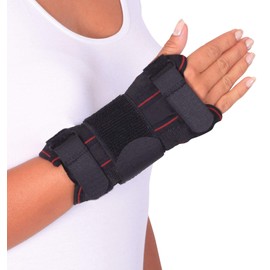 ORTONYX Wrist Support Brace with Splint for Carpal Tunnel Arthritis - S-M Black