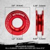 METOWARE Snatch Block Ring, Winch Pulley with 1/2'' Soft Shackle,