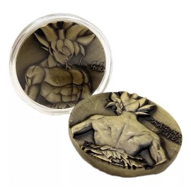 Jextech Onza Moneda Goku Dragon Ball 3d Altos Relieves Coleccionable