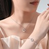 K.L.Y Women's Wreath Rabbit Bracelet, 925 Silver, Zirconia CZ, Hypoallergenic,