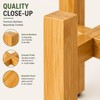 Natural Bamboo Plant Stand – 4-Legged Indoor & Outdoor Flower