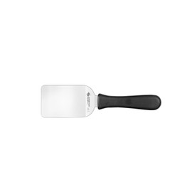 Ambrogio Sanelli, Linea Supra, Spatola Rettangolare Piegata per Pasticceria con Lama da 10x6 cm in Acciaio Inox, Impugnatura in SEBS Pratica ed Ergonomica, Certificata MOCA, Made in Italy