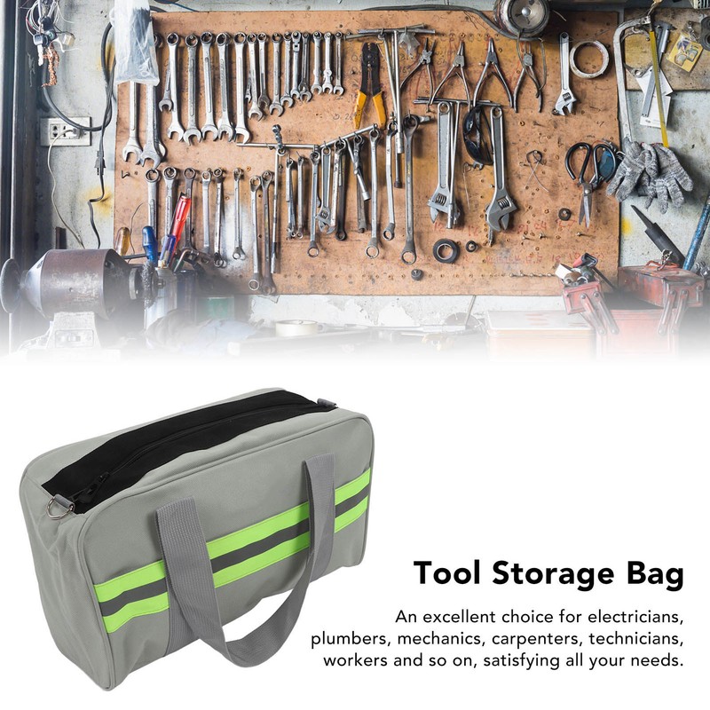 Tool Bag Wide Mouth Oxford Cloth Large Capacity with Reflective