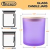 SHOWIN 14 OZ Thick Candle Jars for Making Candles 12
