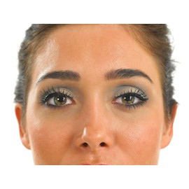 Black Gemstone Criss Cross Eyelashes