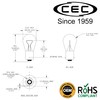 CEC Industries 93 Bulb, Used for Interior Lighting, Warm White