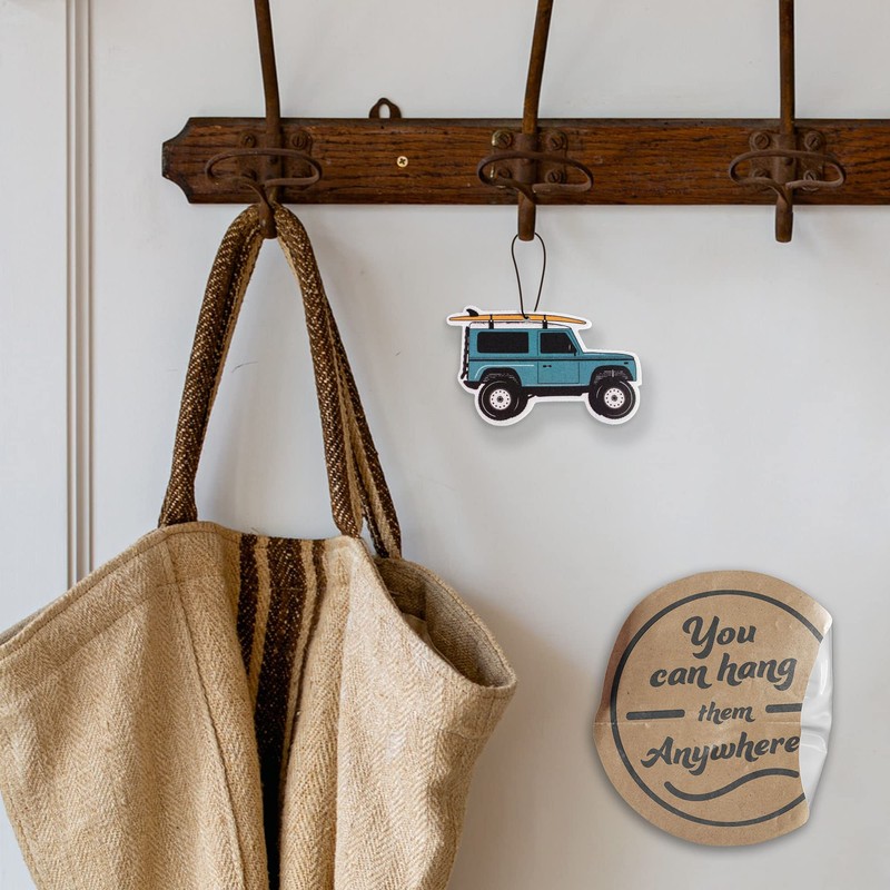 Defender and Bronco like design Car Air Freshener 6 Pack