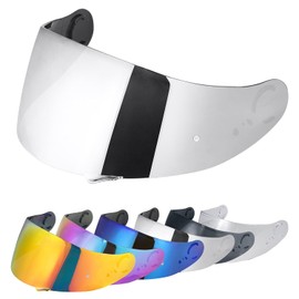 Helmet Visor for GT Air, GT Air 2, Neotec, CNS-1, TC-5, TC-9, Motorcycle Helmet Visor, Motorcycle Wind Protection Helmet Lens Visor Full Face (Chrome Silver)