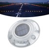 Solar Deck Lights Driveway Dock Lights 12 Led IP68 Waterproof